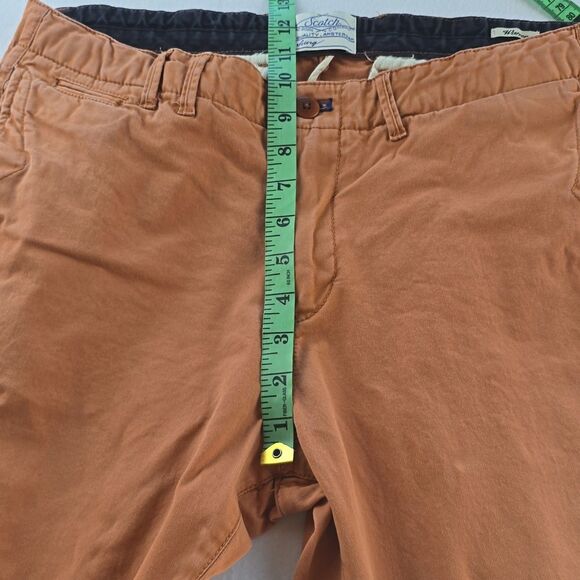 Scotch & Soda‎ Men's Warren Cotton Blend Chino Pants Orange Size 30 X 32 - Picture 6 of 9